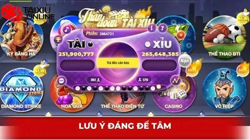 Lưu ý đáng để tâm khi chơi Tài Xỉu Hitclub